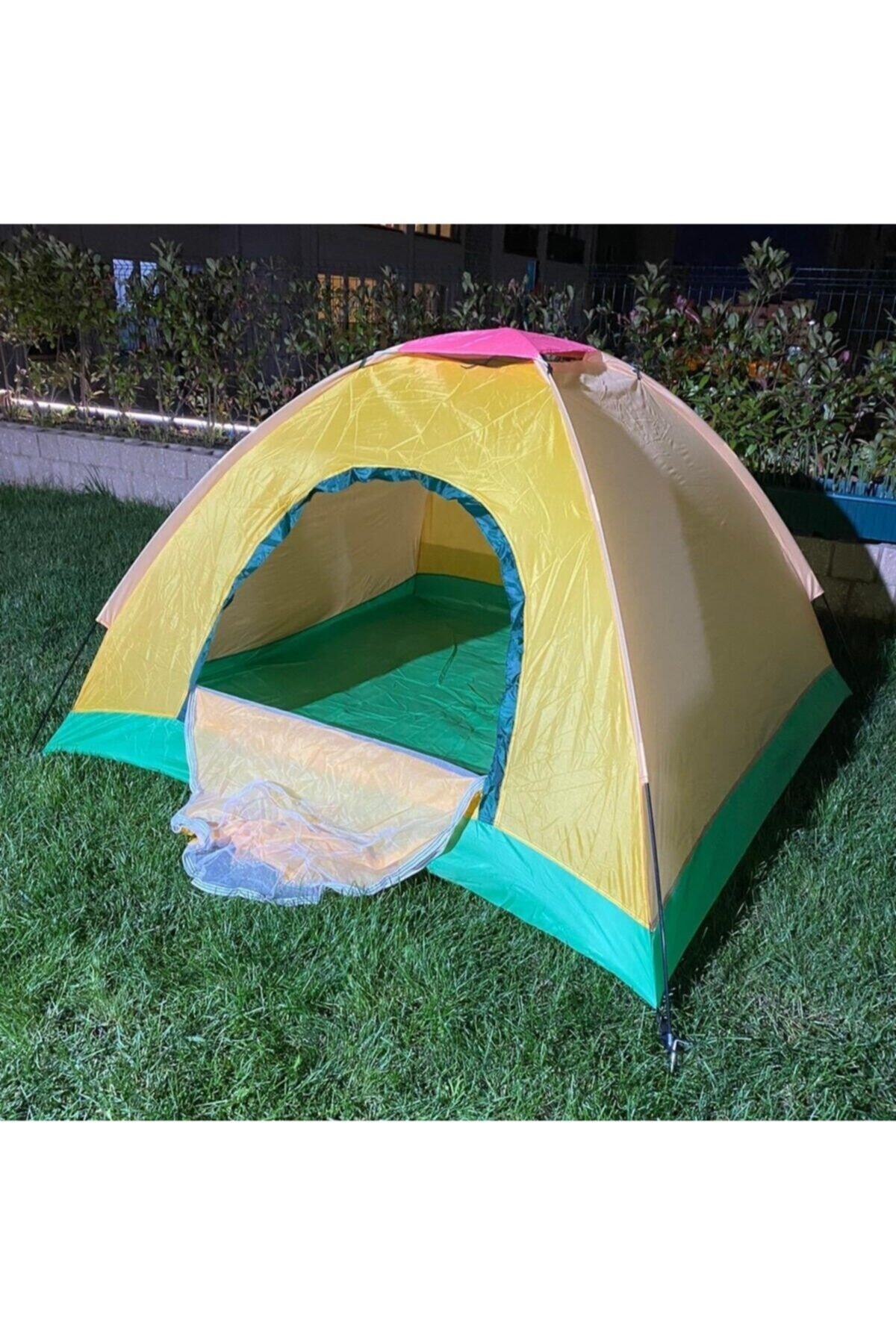 RELIES STORE Kolay Kurulumlu Pratik Kamp Çadırı 4 Kişilik 200x200x135