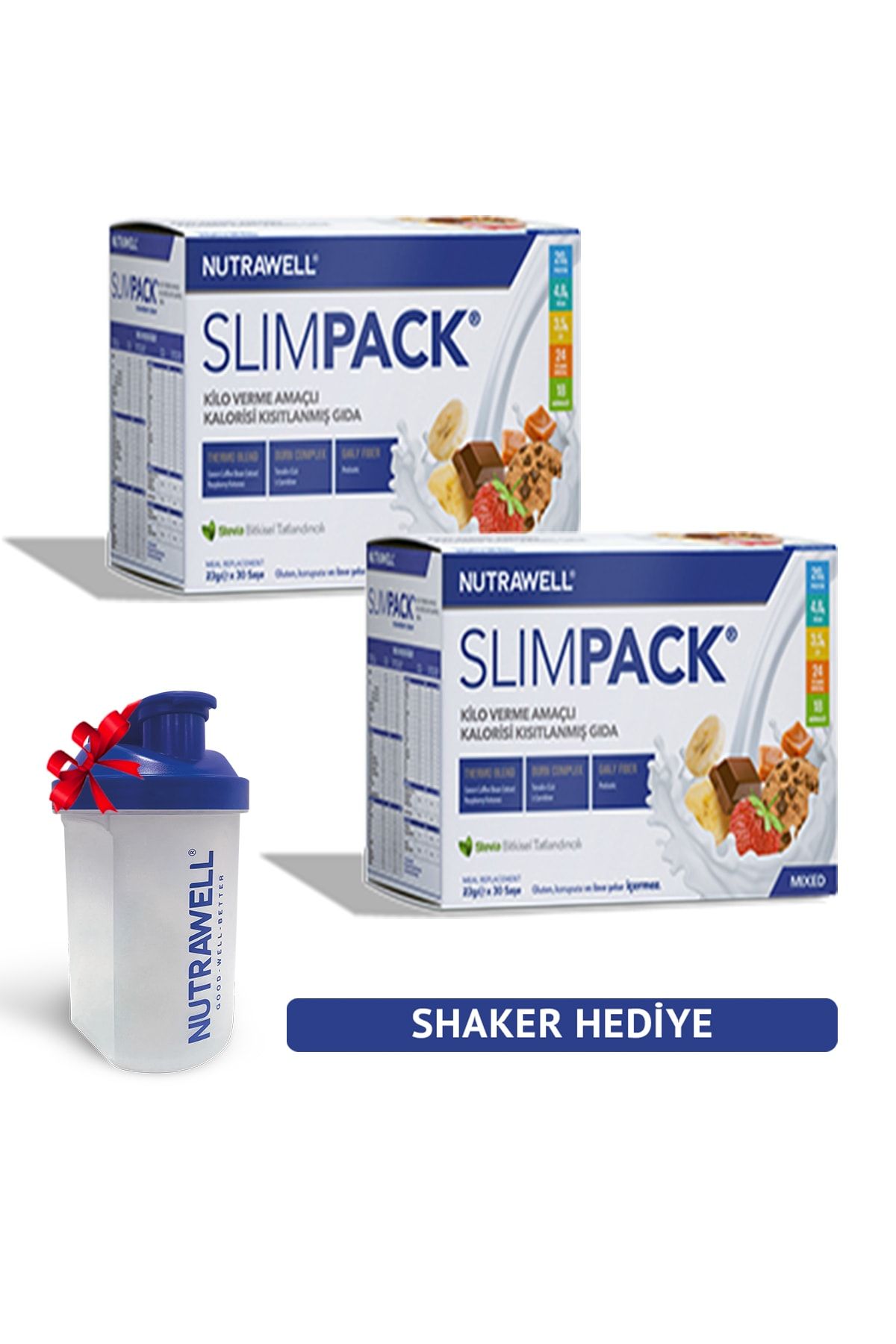Slimpack Nutrawell Slımpack Avantajlı 2 Kutu (SHAKER HEDİYE)
