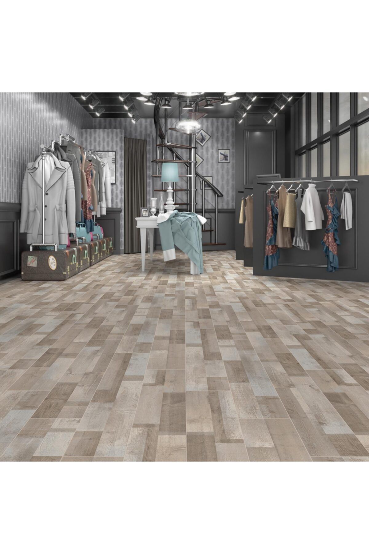 Çamsan Parke Çamsan Modern Mavi Çam Ac4 8mm Laminant Parke