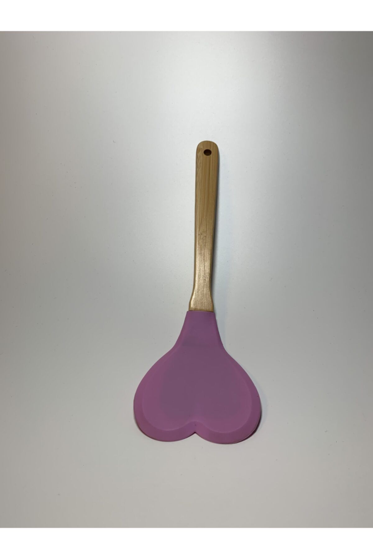 ACAR HOME Kalp Şekilli Silikon Spatula Lila