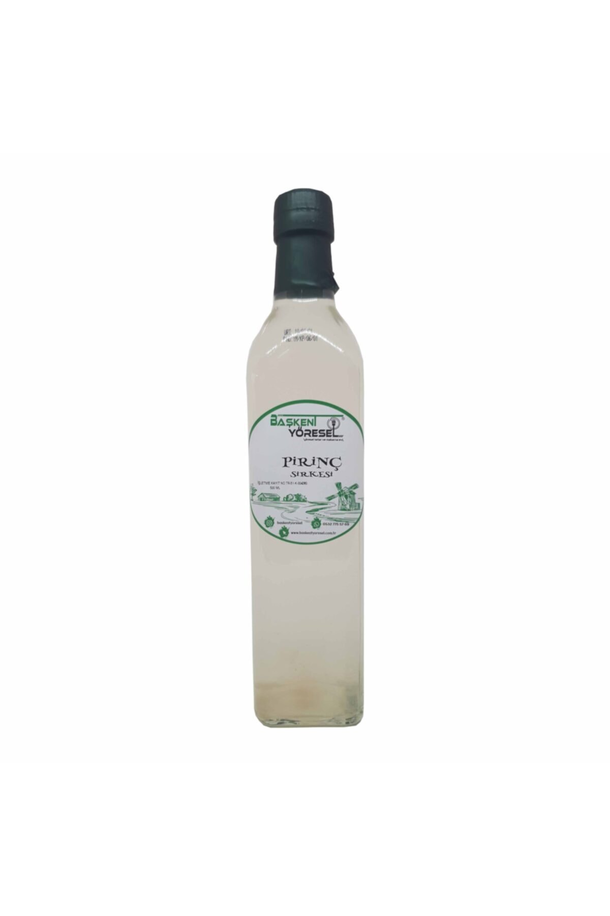Başkent Yöresel Pirinç Sirkesi 500 ml Doğal Katkısız Fermente