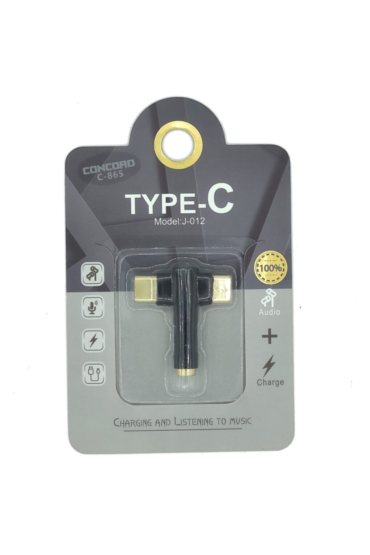 rennway Yılın Ilk Fırsatları - (TYPE-C) Splitter Aux Şarj Concord C-865 - ™ Beyaz At®