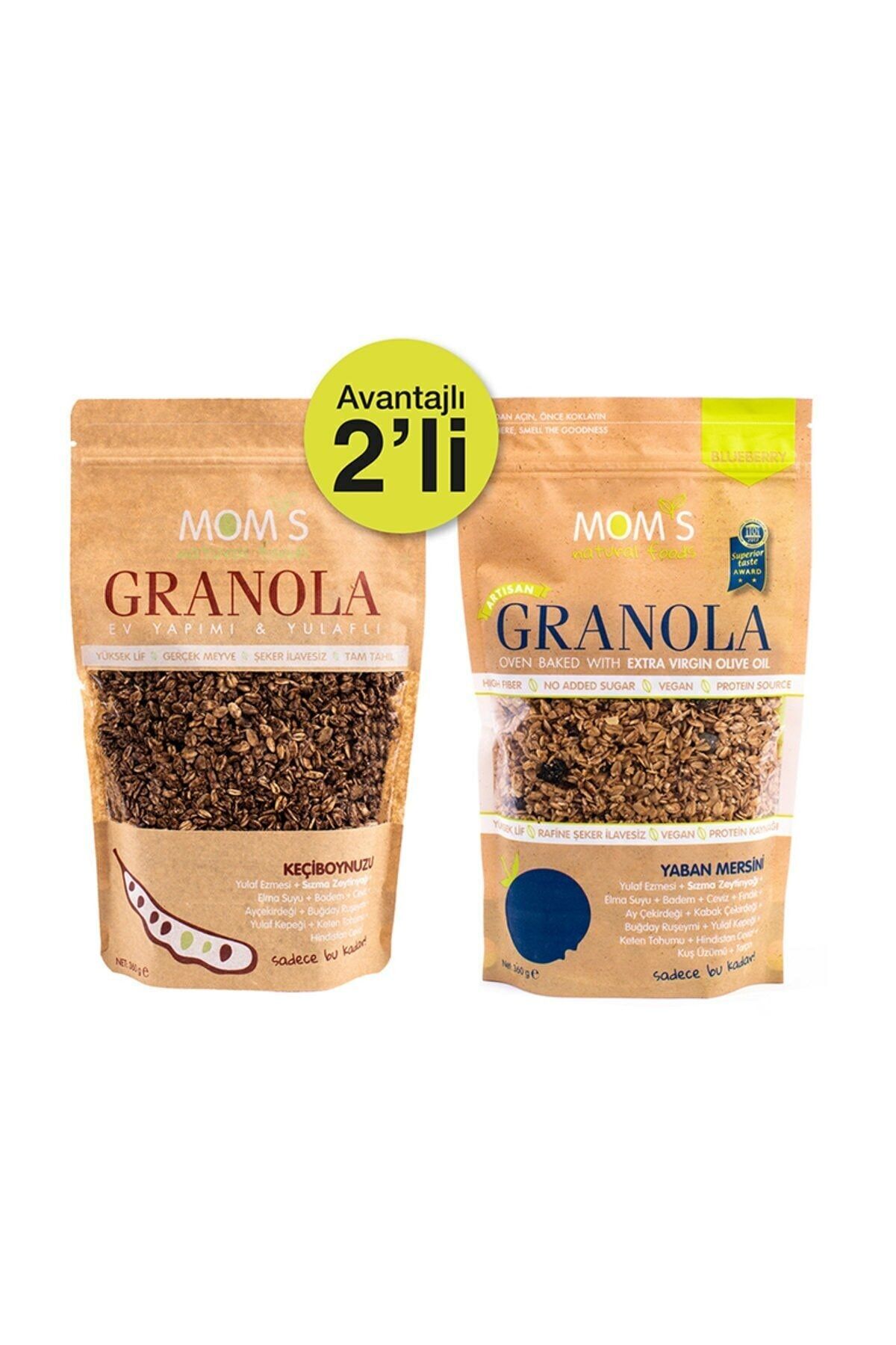 Mom's Granola 2'li - Yabanmersini 360 Gr - Keçiboynuzu 360 Gr