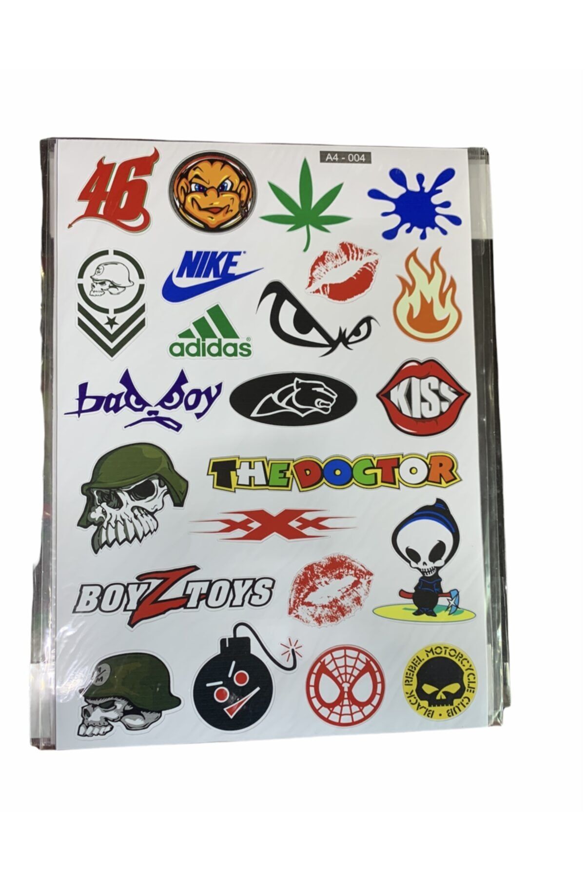 Gogo Motorsiklet Yapışma Sticker A4 Set 010
