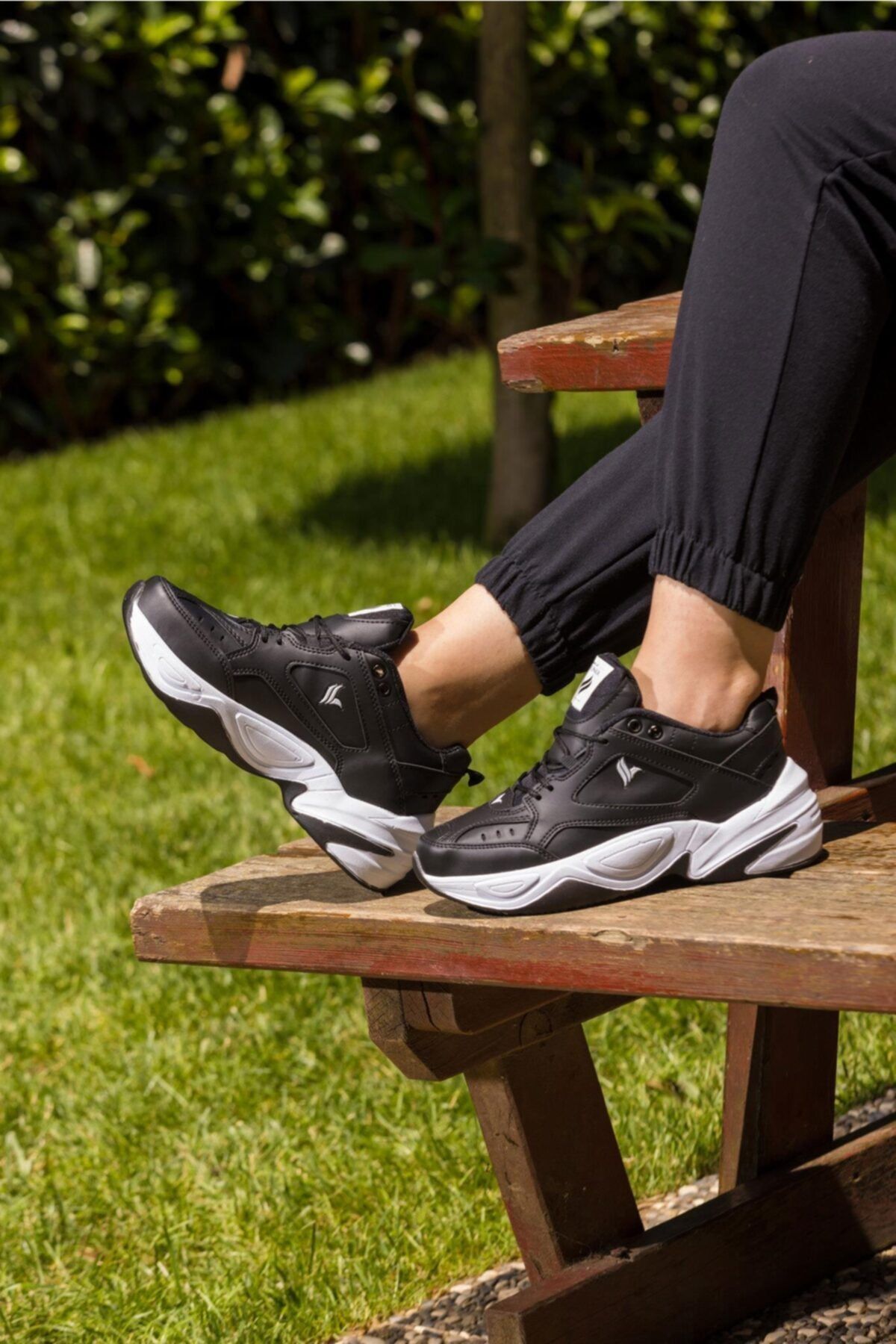 George Phoenix Tech Siyah Beyaz Unisex Sneaker