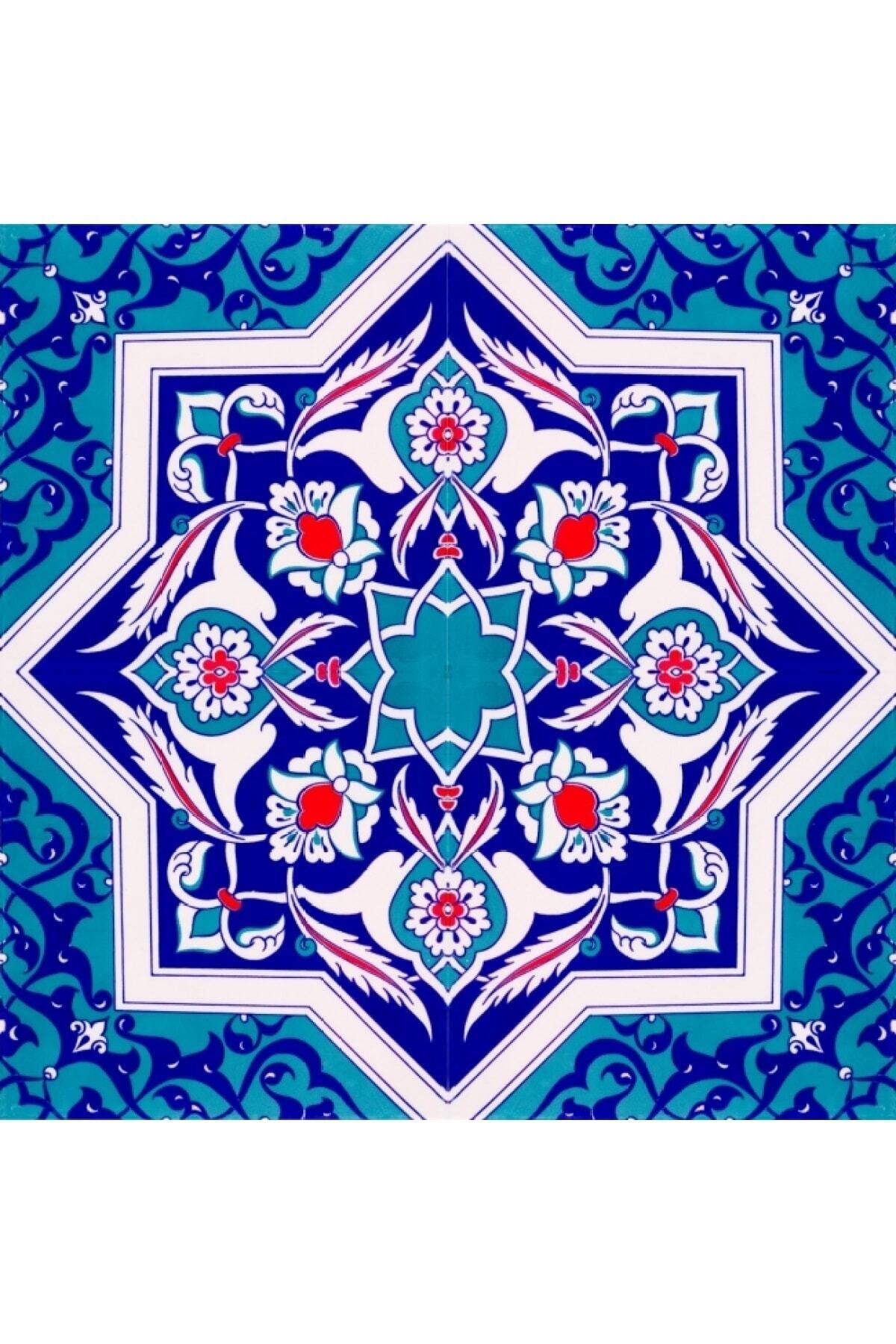 Kütahya Çini Yapı Tasarım Ac49 20x20 Cm 4 Adet Çini Karo