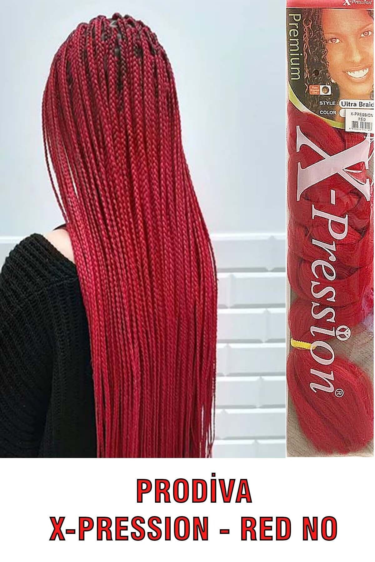 PRODİVA SENTETİK ÖRGÜLÜK SAÇ,AFRİKA ÖRGÜSÜ,RASTA,TWİST ÖRGÜ, RED, KIRMIZI,