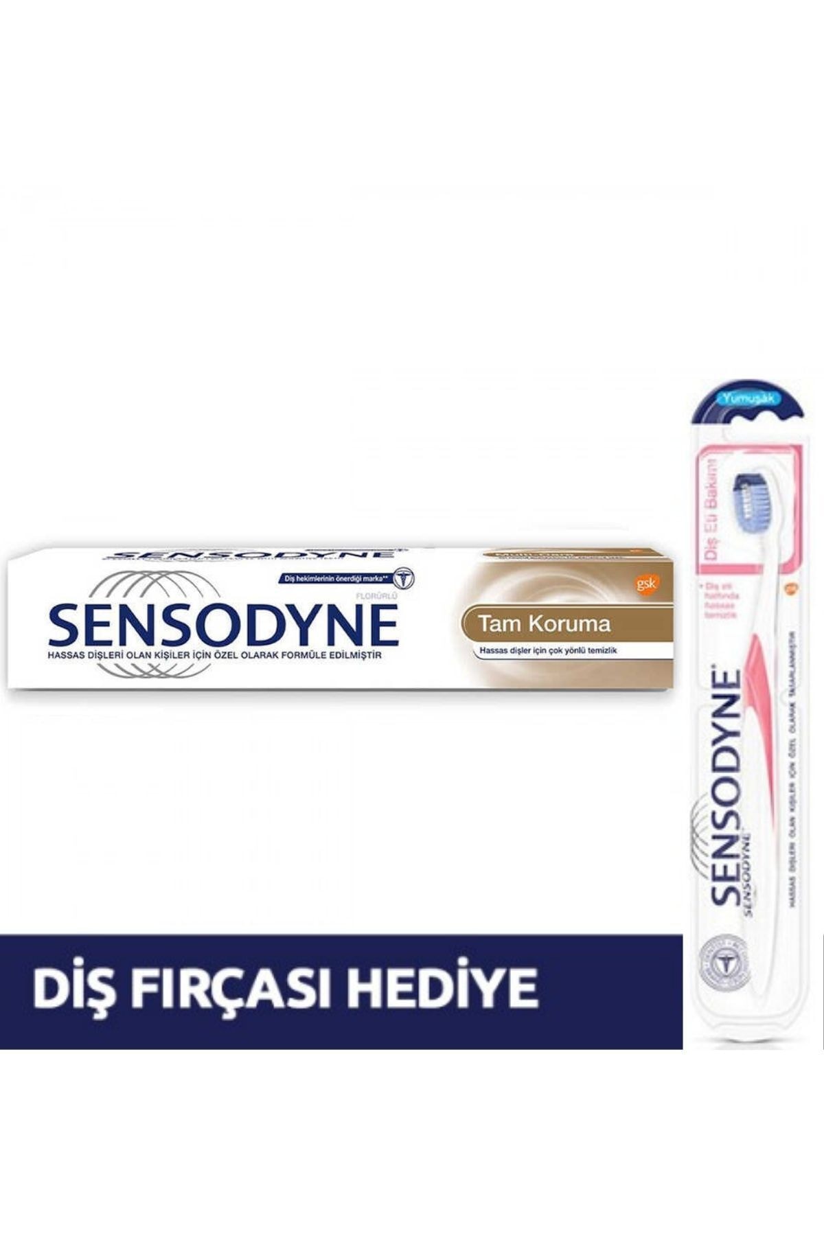 Sensodyne Tam Koruma 75 Ml + Yumuşak Diş Fırçası