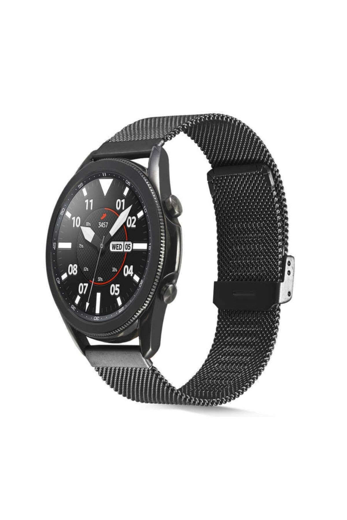Huawei Watch Gt/gt2/gt2 Pro Çelik Tel Örgü Tasarım Hasır Metal Kordon 46mm