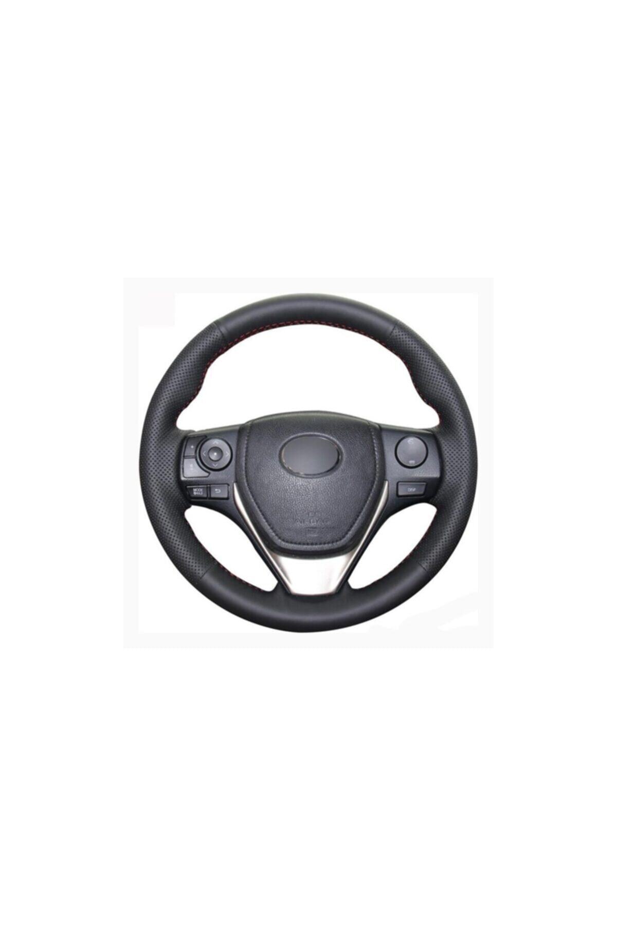 Loggia Oto Toyota Rav4 2013-17 Araca Özel Dikişli Deri Direksiyon Kılıfı