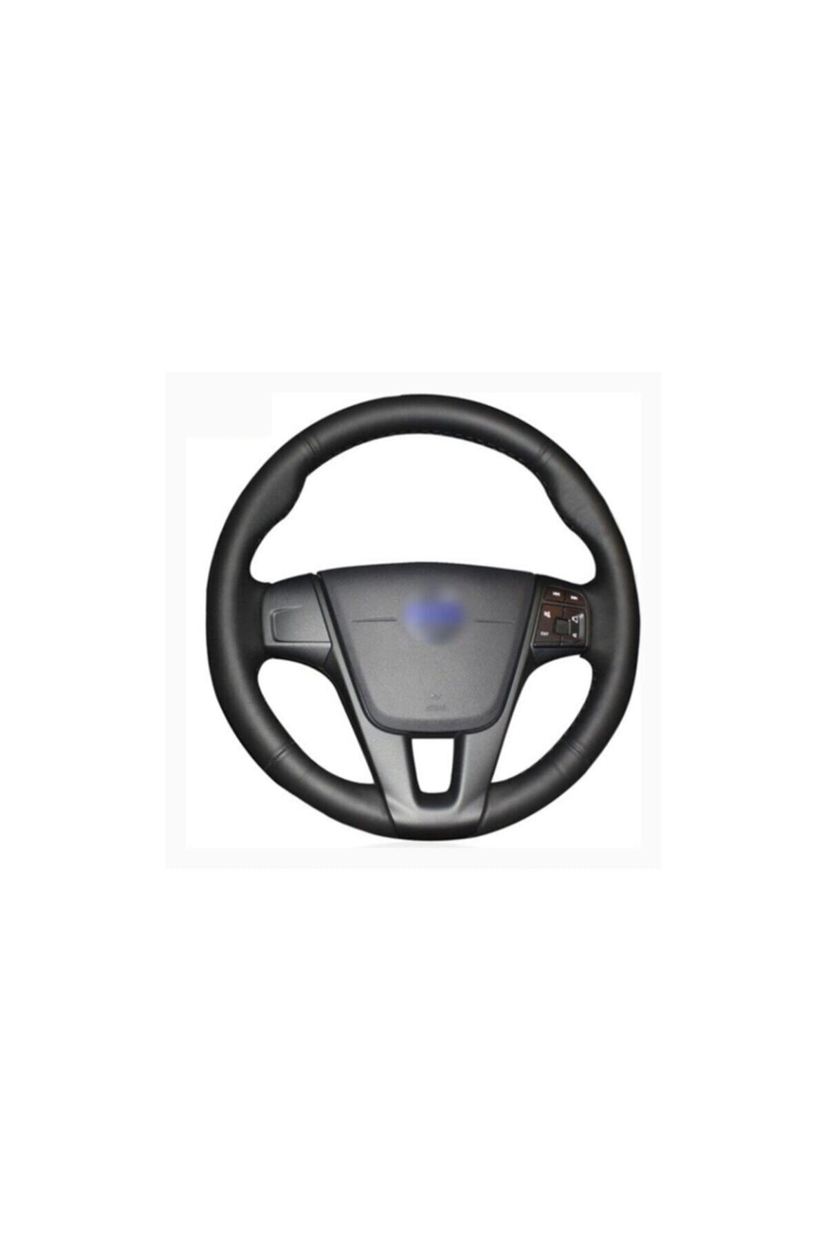 Loggia Oto Volvo V60 Araca Özel Dikişli Deri Direksiyon Kılıfı