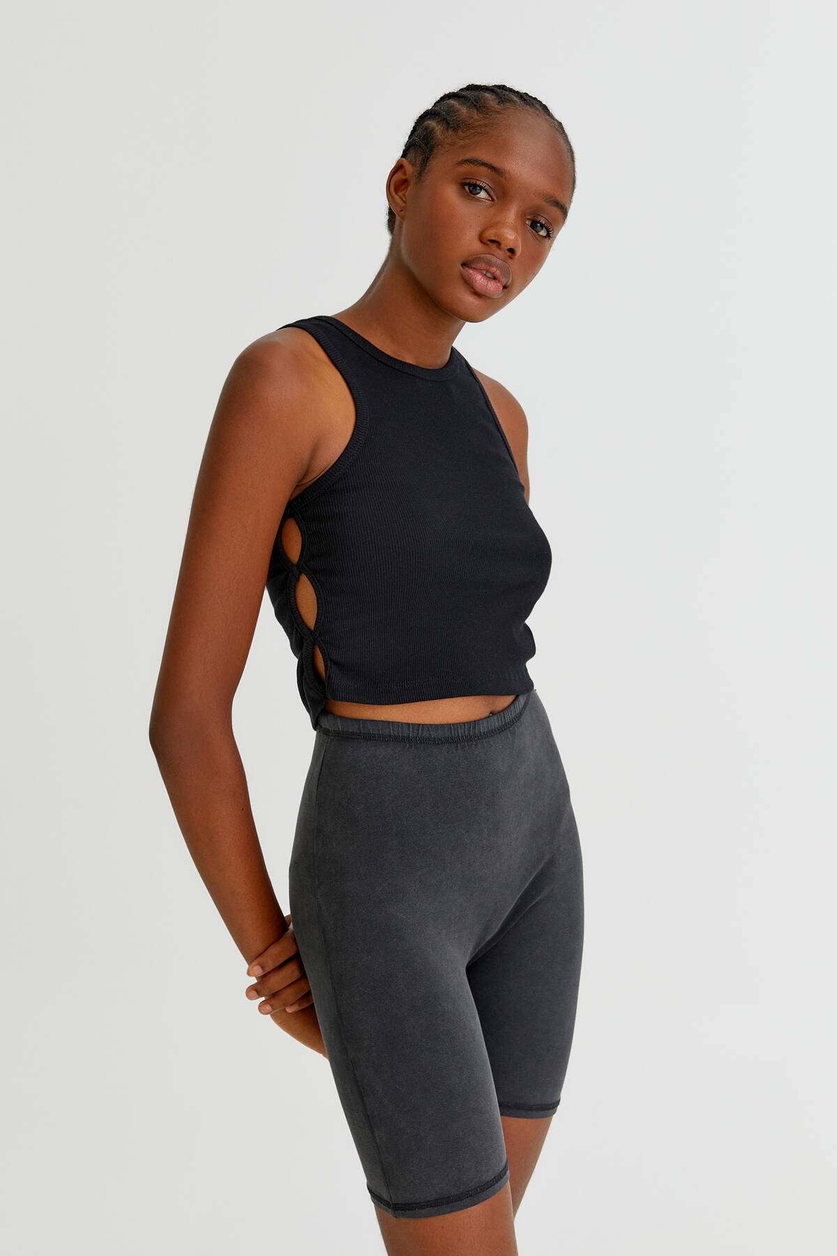 Pull & Bear Retro Dekolteli Top
