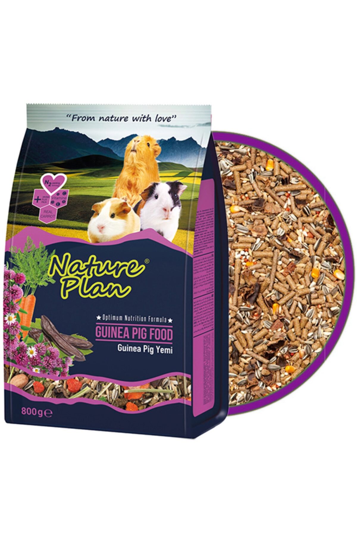 Naturea Nature Plan Guinea Pig Ginepig Gine Domuzu Yemi 800 gr