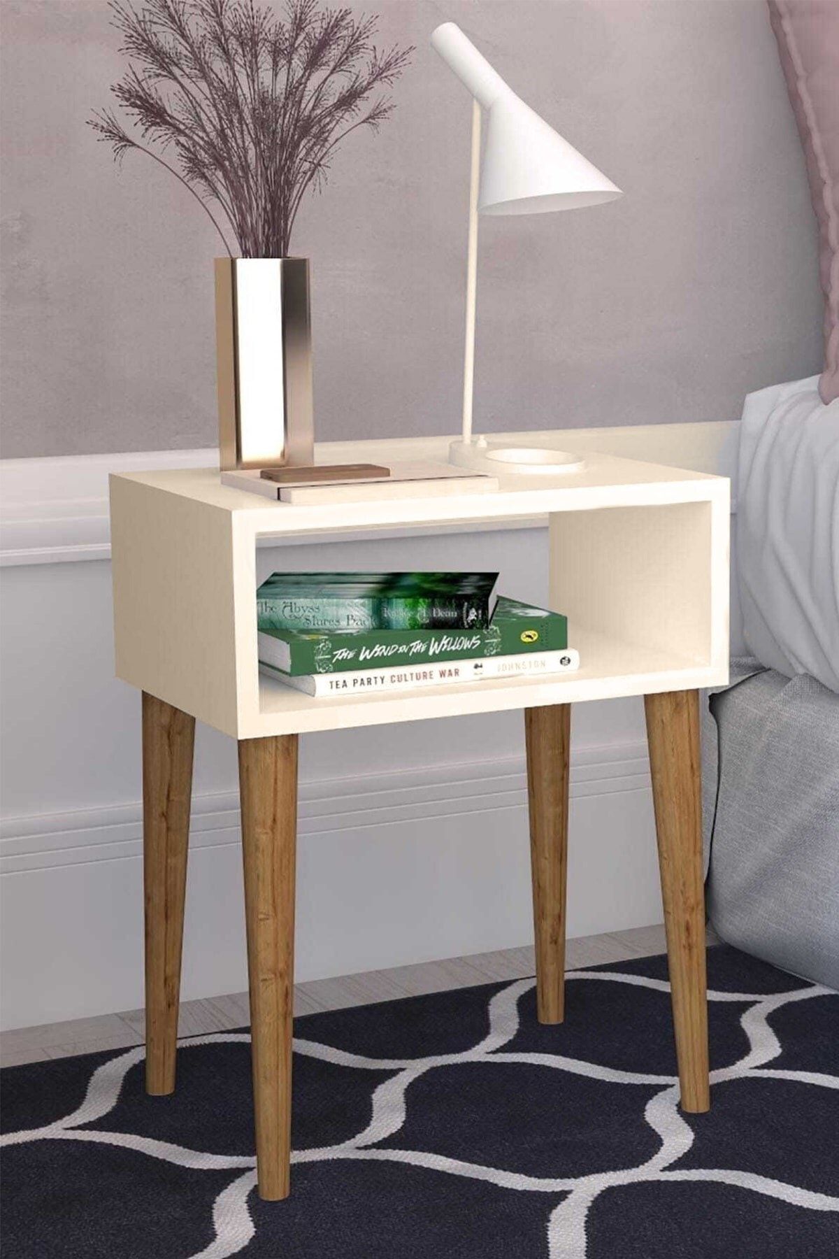 RAİNWOOD Krem Retro Başucu Komodin