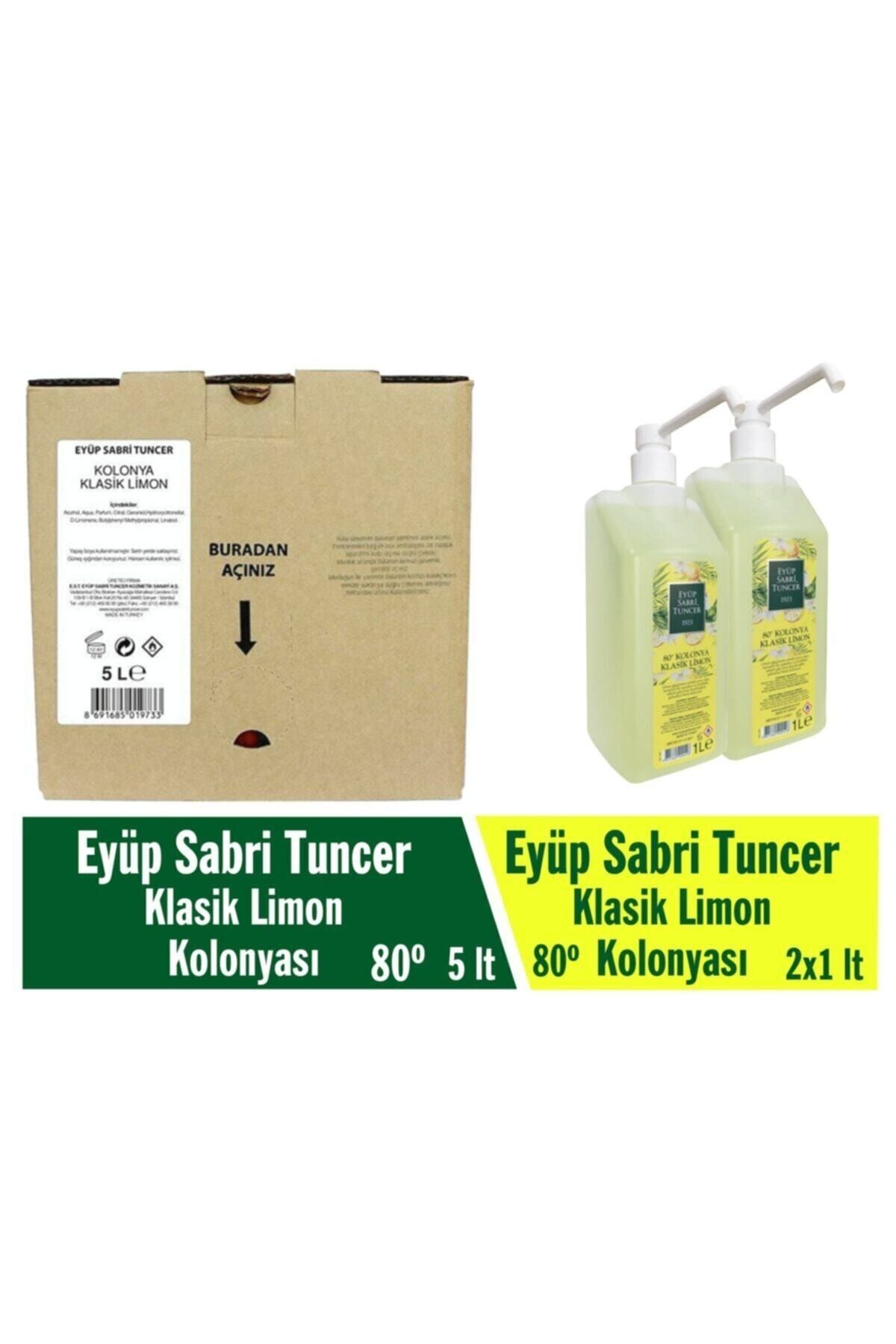 Eyüp Sabri Tuncer Klasik Limon Kolonyası 5 Lt Ve Sprey Başlık 1 Lt X 2