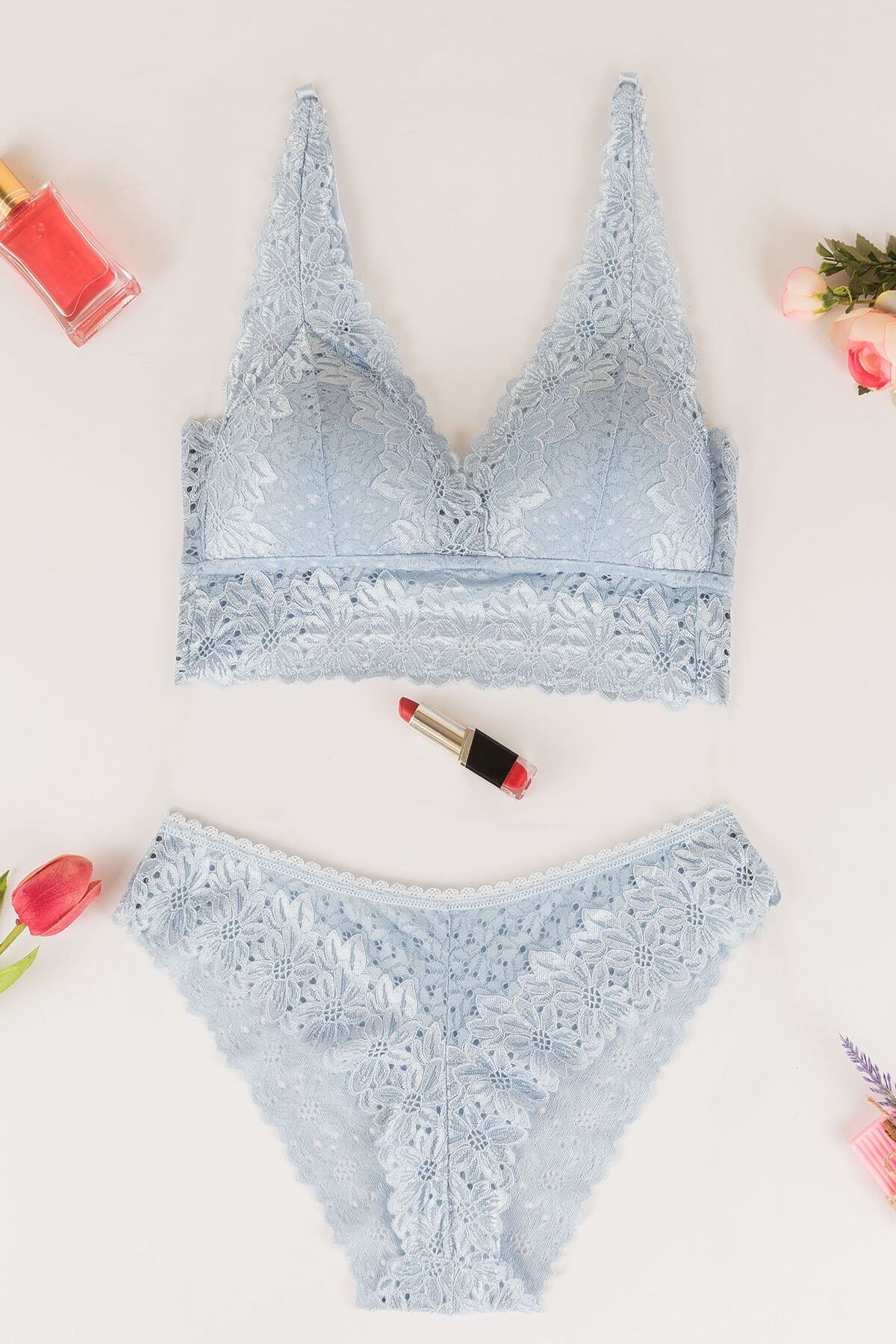 Yapıcı Underwear New Season 1300 Bebe Mavi Bralet Takımı