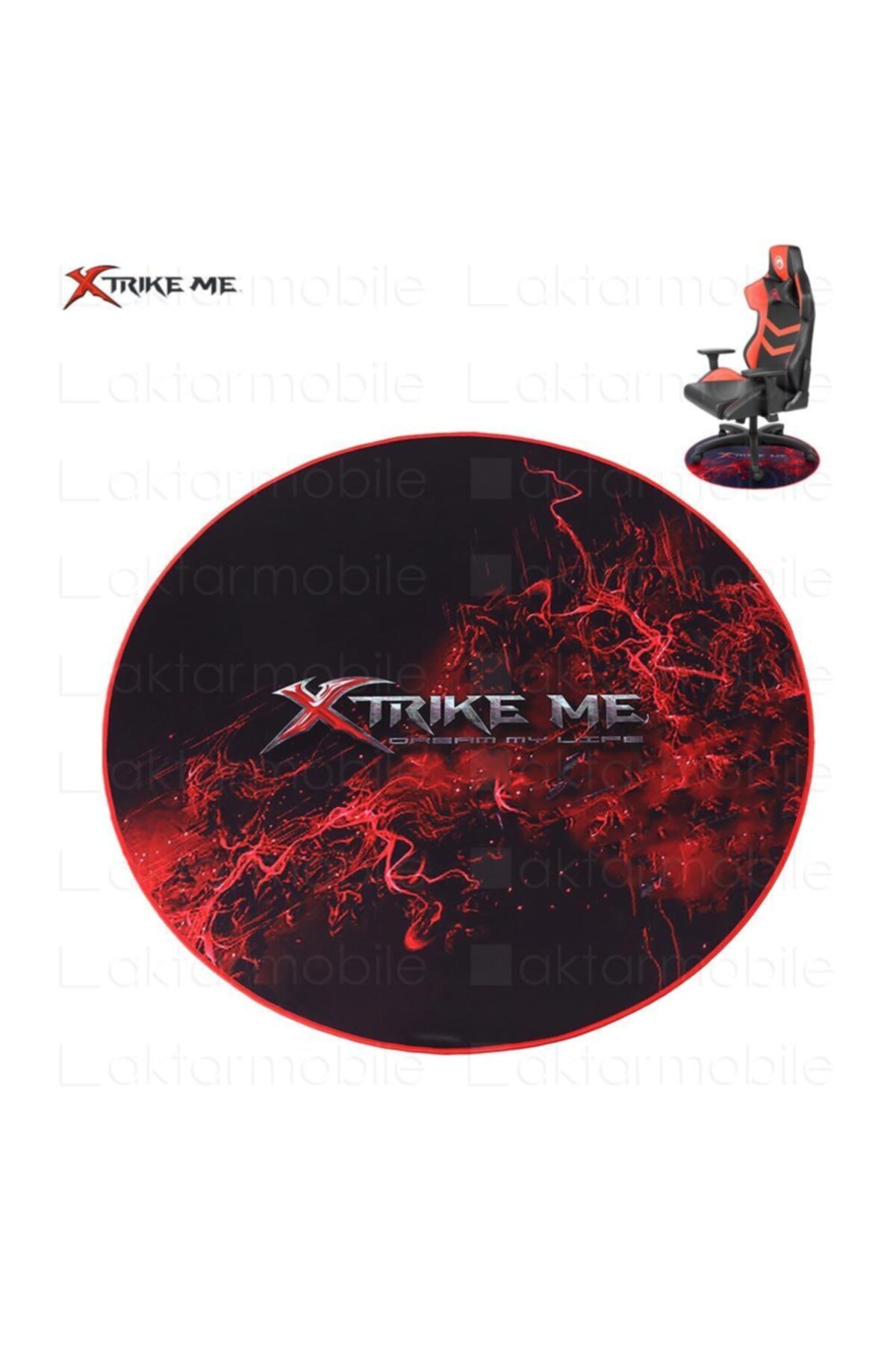 AktarMobile Xtrike Me Oyuncu Koltuğu Halısı - 90 Cm - Mikrofiber Kaydırmaz Ped - Gaming Koltuk Matı