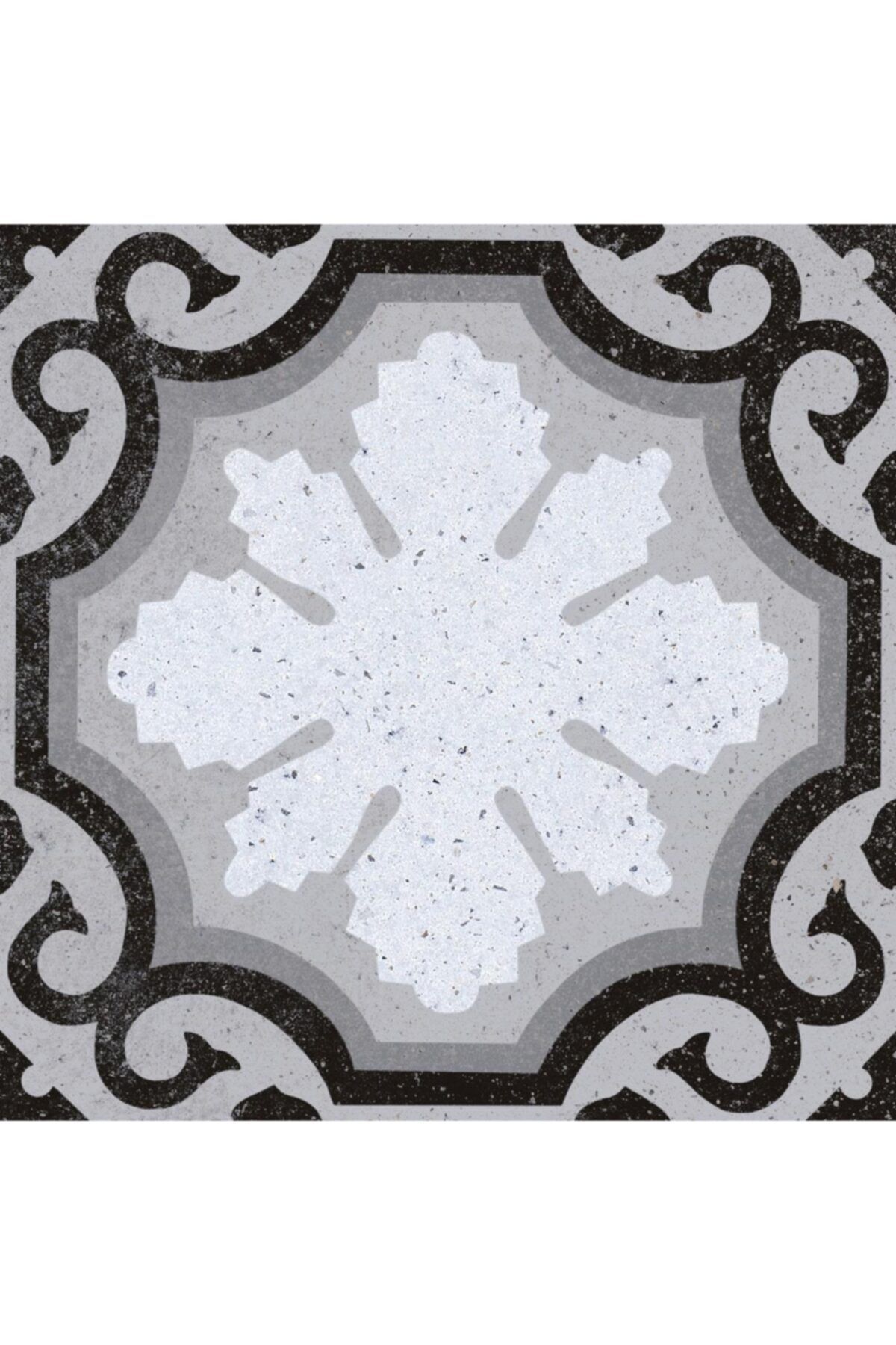 EGE SERAMİK 200x200 Pıccolo Siyah Dekor K:10