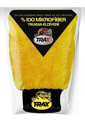 Oto & Ev Yıkama Ve Cila Eldiveni Mikrofiber Araç Yıkama Eldiveni Sarı Image 0