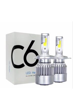 H7 Led Xenon Şimşek Etkili C6 Marka 10800 Lm 6000k Şimşek Etkili Led Xenon Beyaz Renk Yanar Image 0