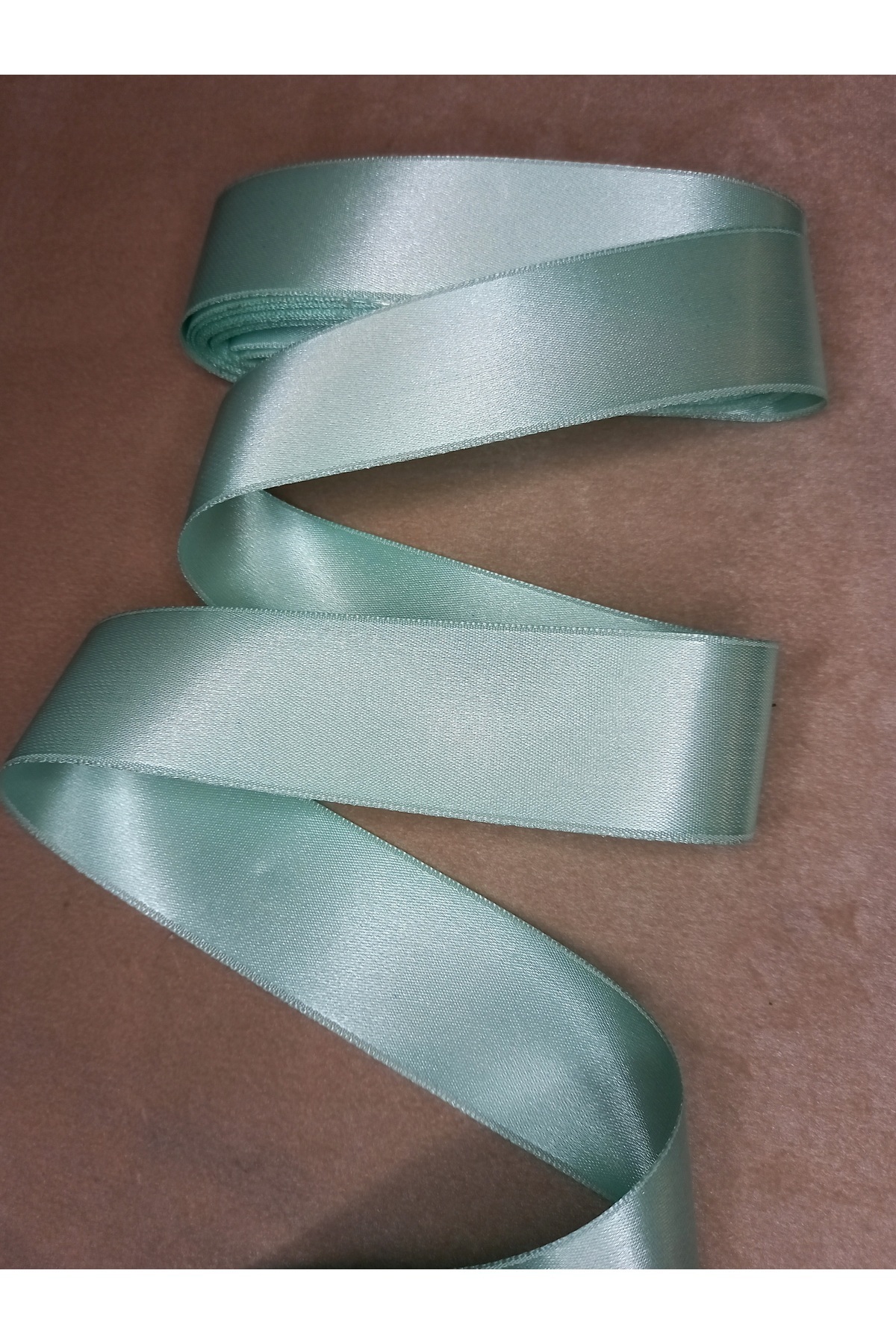 روبان ساتن سبز 4 سانتی متری 10 متر یک توپ ، روبان گل دسته گل رز بدون گل