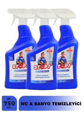 3'lü Tuvalet/WC ve Banyo Temizleyici Image 0