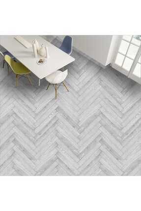 Yer Kaplama Folyosu Kendinden Yapışkanlı Laminasyonlu Balıksırtı Ahşap Parke Desen 60cm X 100cm Image 0