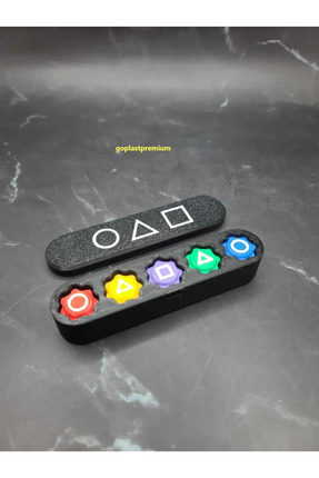 Squid Game Gonggi Beş Taş Oyun Seti, Özel Kutulu,demir Bilyeli Sesli Model Image 0