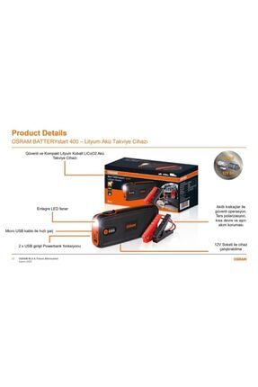 Akü Takviye Cihazı 16800 Mah Obsl400 Image 0