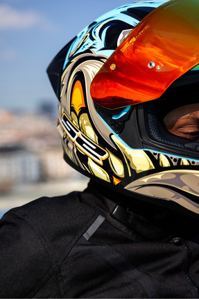 RAPID 2 RACE NEO MAVİ-MOR KASK Image 4