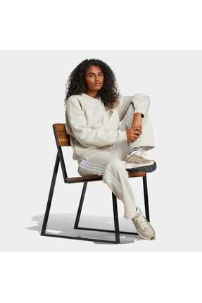 Essentials 3-Stripes Open-Hem Fleece Eşofman Altı Image 2