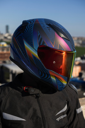 RAPID 2 OPTIK MAT MAVİ-MOR KASK Image 5