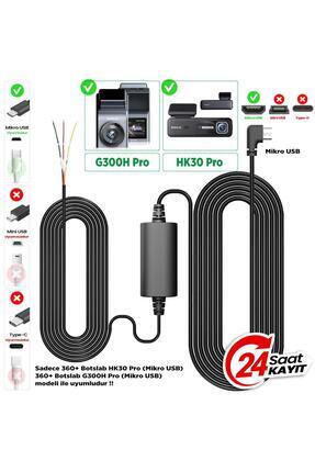 Botslab G300h Pro/hk30 Pro Araç Içi Kamera 24 Saat Park Modu Akü Bağlantı Kablosu (MİCRO USB) Image 0