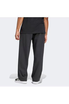 Essentials Wide Leg 3 Bar Logo Erkek Siyah Eşofman Altı Image 2