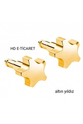 Altın Yıldız Kulak Delme Küpesi 1 Çift Image 0