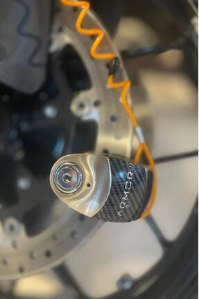 610 MVA 10 mm Alarmlı Çelik Disk Kilit Motorsiklet Kilidi+Hatırlatma Kablosu Image 5