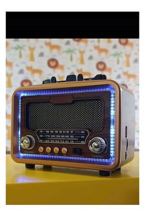 Nostaljik Bluetoothlu Usb / Sd / Radyo Müzik Kutusu Image 0