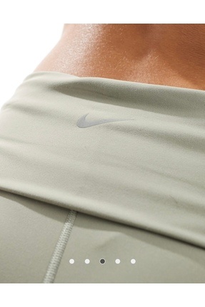 Dri-Fit One High-Waisted Fold-Over Training Yeşil Kadın Tayt Image 2