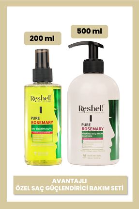 Biberiye Saç Bakım Seti 500 ml Biberiyeli Saç Bakım Şampuanı 200 ml Saf Biberiye Suyu Image 0