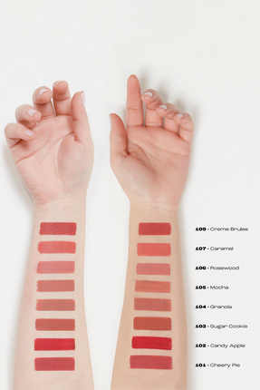 8  Saat Kalıcı Dudakları Kurutmayan Vegan Likit Mat Ruj Caramel-107 TKZAW25RJ00000 Image 9