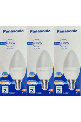 MUM AMPUL 6,5w E14 Ince Duylu 4000kelvin Gün Işığı Led Ampul 3'lü Image 0