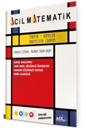 Acil Yayınları Mantık Kümeler Kartezyen Çarpım Konu Anlatımlı Soru Fasikülü Image 0