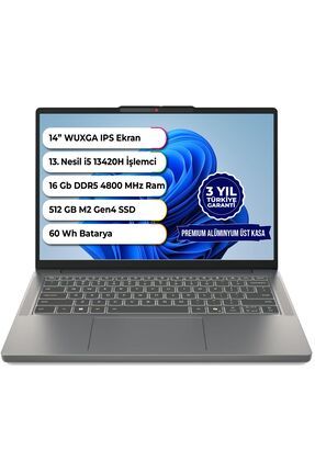 IdeaPad Slim 3 14IRH10 Intel i5 13420H DDR5 16 GB 512 GB Ssd Freedos 14 Inç 83K00028TR16 Image 0