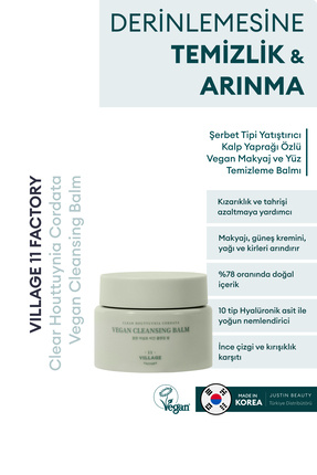 Şerbet Tipi Yatıştırıcı Heartleaf Vegan Makyaj ve Yüz Temizleme Balmı 100 ml Image 0