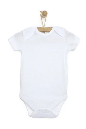 Mixi Baby Bisiklet Yaka Pamuklu Bebek Atlet Zıbın Body Kısa Kol Image 0