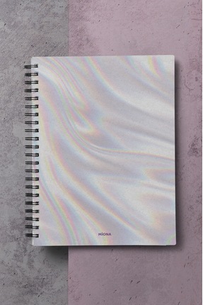 A5 Spiralli Sert Karton Kapak 120 Sayfa Kareli Okul Defteri, Defter Image 0