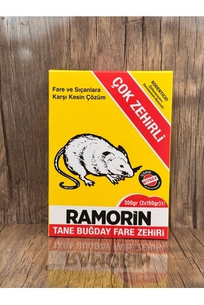 Ramorin Fare Zehiri 250gr Çok Zehirli Fare Buğdayı Etkili Kesin Çözüm Image 0