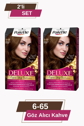 Deluxe 6-65 Göz Alıcı Kahve X 2 Adet Saç Boyası Image 0