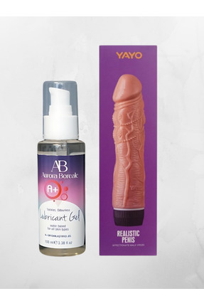 Aurora Boreale Anal A+ Sade Kayganlaştırıcı Jel 100 ml Gerçekçi Yapıda Vibratör 20 cm Image 0