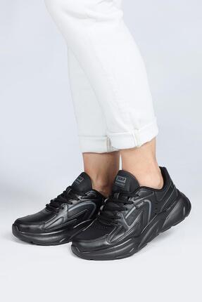 27709 Siyah Kadın Sneaker Günlük Spor Ayakkabı Image 0